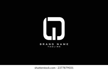 GDN, GND, DGN, DNG, NDG, NGD, GD, DG, UD, DU, Abstract initial monogram letter alphabet logo design