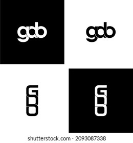 gdo letter original monogram logo design set