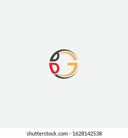 GDP letter logo icon vector, GP initial DP letter abstract icon 