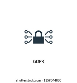 GDPR creative icon. Simple element illustration. GDPR concept symbol design from GDPR collection. Can be used for web and mobile.