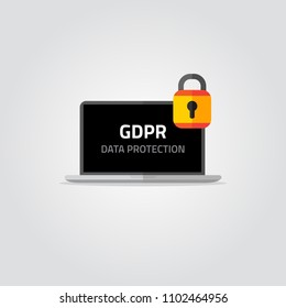 GDPR data protection concept illustration