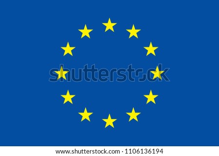 Gdpr eu flag general data protection regulation with star.