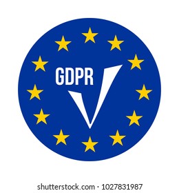 GDPR - General Data Protection Regulation, confirmation icon