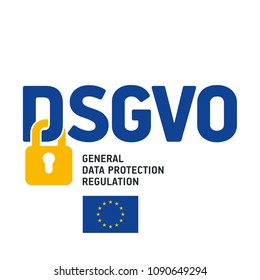 GDPR General Data Protection Regulation (German language - DSGVO)