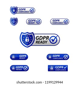 GDPR General Data Protection Regulation Notification web button