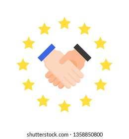 GDPR General Data Protection Regulation vector icon, flat style