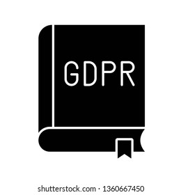 GDPR General Data Protection Regulation vector icon, solid style