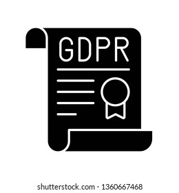 GDPR General Data Protection Regulation vector icon, solid style