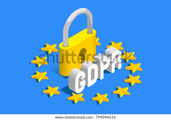 Gdpr General Data Protection Regulation Eu Stock Vector Royalty Free 794046616 3557