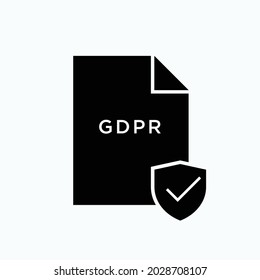 GDPR-Symbol. Öffentliches Datenschutzsymbol - Vektorgrafik.
