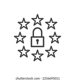Gdpr Symbol Zeichen Symbol Vektor