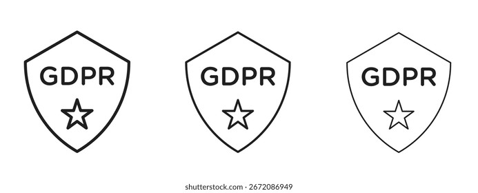 GDPR icon. Simple element illustration. Can be used for web and mobile.