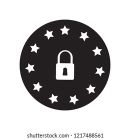 GDPR icon. Trendy GDPR logo concept on white background from smarthome collection. Suitable for use on web apps, mobile apps and print media.