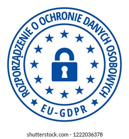 GDPR Poland  label illustration