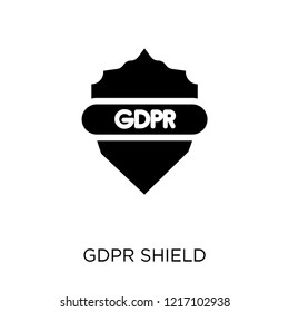 gdpr Shield icon. gdpr Shield symbol design from Internet security collection. Simple element vector illustration on white background.