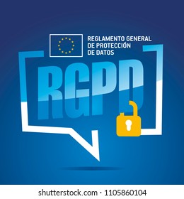 GDPR (Spain - RGPD Reglamento General de Proteccion de Datos) banner logo