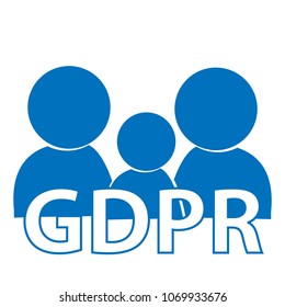 GDPR symbol. vector illustration.