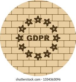 GDPR vector icon 