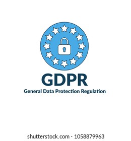 GDPR vector icon. Illustration