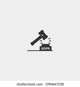 GDPR vector icon for web and design