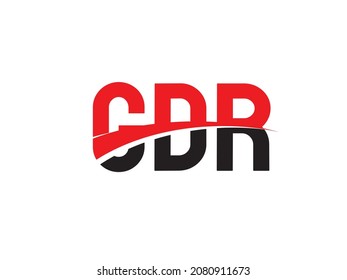 Ilustración del vector de diseño del logotipo inicial de la carta de GDR