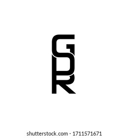 gdr letter original monogram logo design