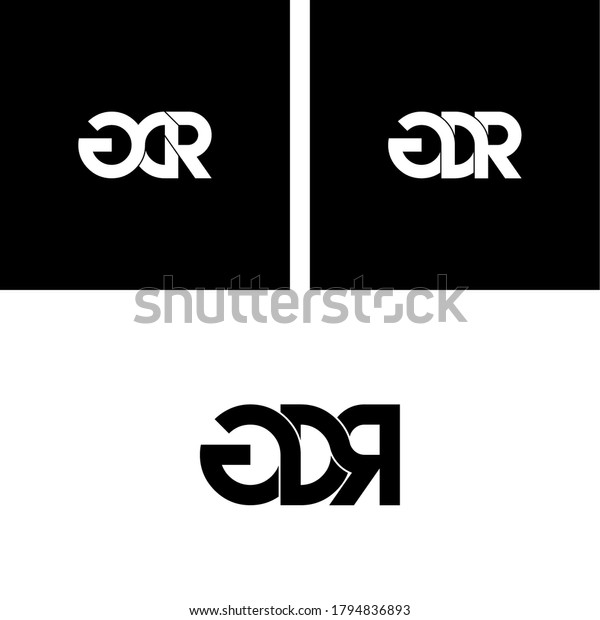 Gdr Letter Original Monogram Logo Design Stock Vector (Royalty Free ...