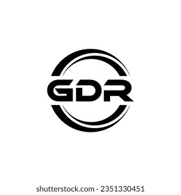 GDR Logo Design, Inspiration for a Unique Identity. Modern Elegance and Creative Design. Watermark Your Success with the Striking this Logo.