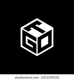GDT letter logo design in illustration. Vector logo, calligraphy designs for logo, Poster, Invitation, etc.