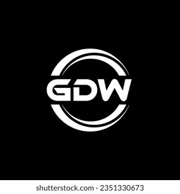 GDW Logo Design, Inspiration for a Unique Identity. Modern Elegance and Creative Design. Watermark Your Success with the Striking this Logo.