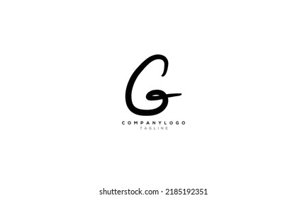 GE EG Abstract initial monogram letter alphabet logo design