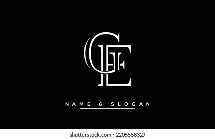 GE, EG Abstract  Letters  Logo  Monogram