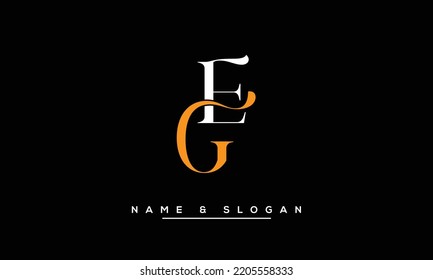 GE, EG Abstract  Letters  Logo  Monogram