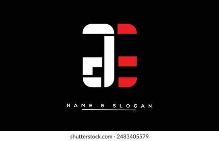 GE, EG Abstrakte Buchstaben Logo Monogramm