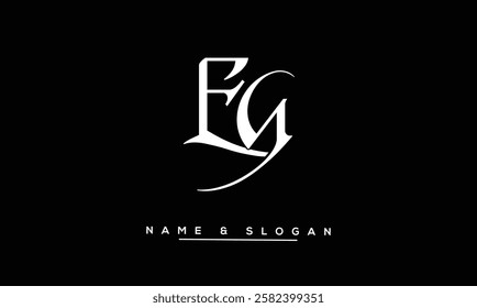 GE, EG Abstract Letters Logo Monogram