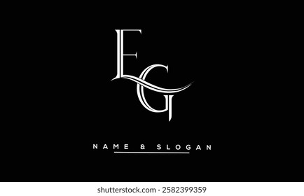 GE, EG Abstract Letters Logo Monogram