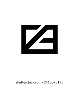 GE bussines design logo vector monogram letter