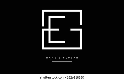 EG ,GE ,E ,G  Abstract Letters Logo Monogram