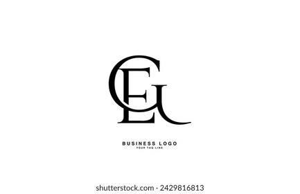 GE, EG, G, E, Abstract Letters Logo Monogram