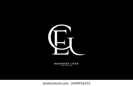 GE, EG, G, E, Abstract Letters Logo Monogram