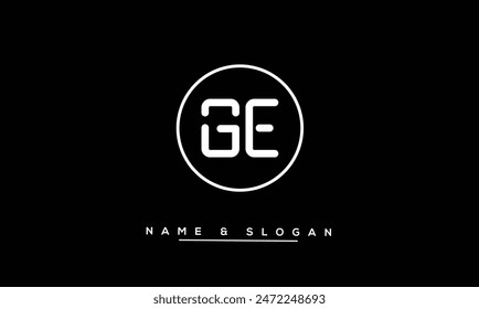 GE, EG, G, E Abstract Letters Logo Monogram