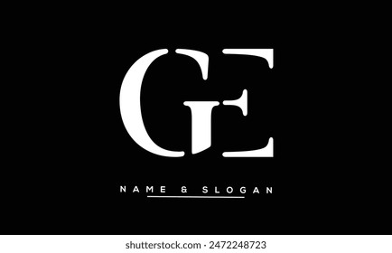GE, EG, G, E Abstract Letters Logo Monogram