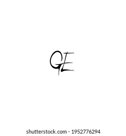 GE initial handwriting logo for identity