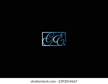 GE Letter logo design and monogram logo