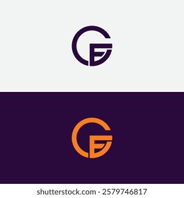 EG or GE letter logo. Unique attractive creative modern initial EG GE E G initial based letter icon logo
