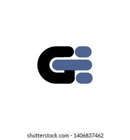 Ge letter vector icon logo
