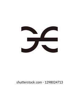 ge letter vector logo