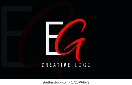 GE letter vector logo.EG letter vector logo
