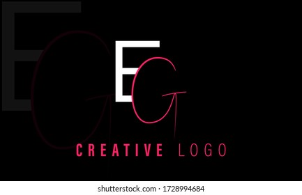 logotipo vectorial de letra GE.EG logotipo vectorial de letra
