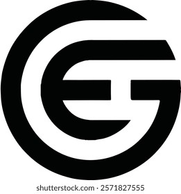 ge letter vector logo. eg letter vector logo